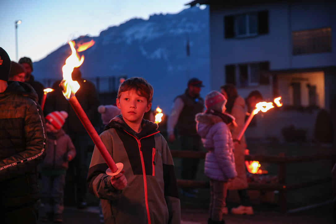 Fackel- und Lampionzug in Gamprin (08.03.2025)