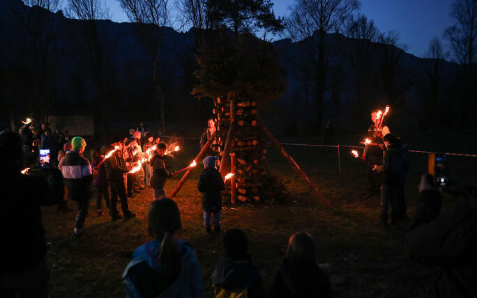 Fackel- und Lampionzug in Gamprin (08.03.2025)