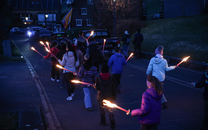 Fackel- und Lampionzug in Gamprin (08.03.2025)