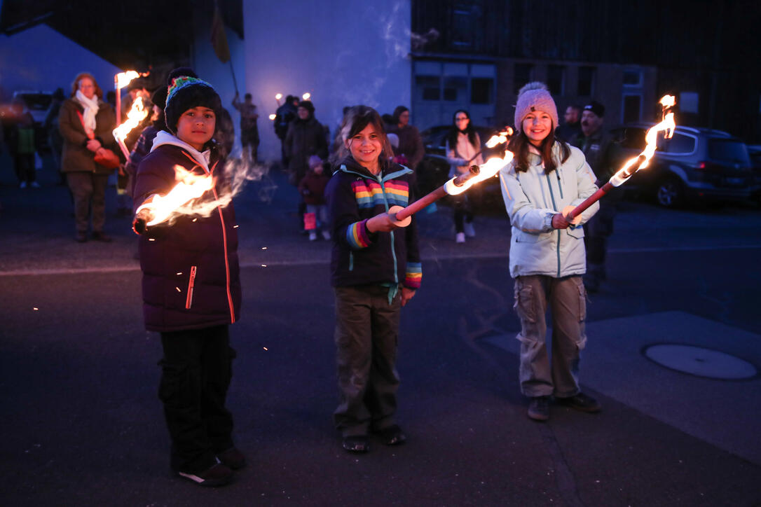 Fackel- und Lampionzug in Gamprin