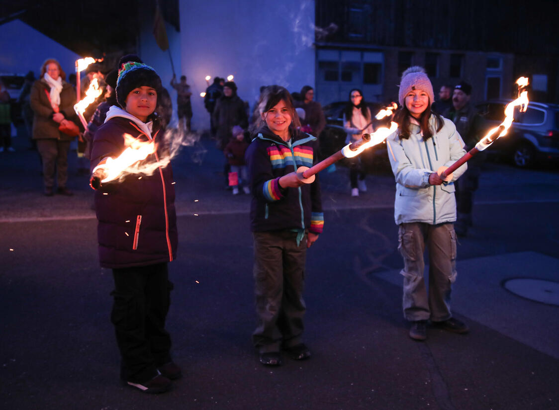 Fackel- und Lampionzug in Gamprin