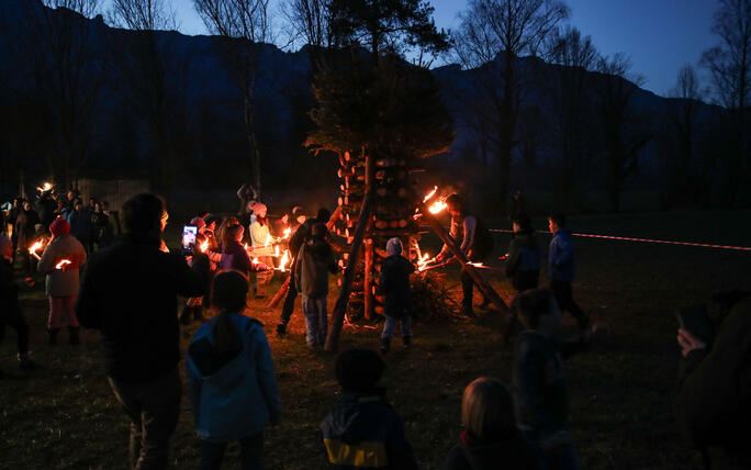 Fackel- und Lampionzug in Gamprin (08.03.2025)