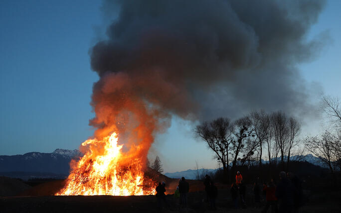 Funkensamstag in Rüthi