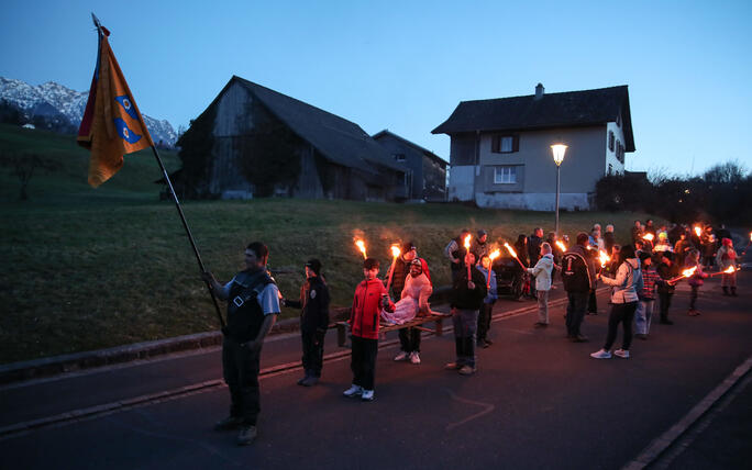 Fackel- und Lampionzug in Gamprin (08.03.2025)