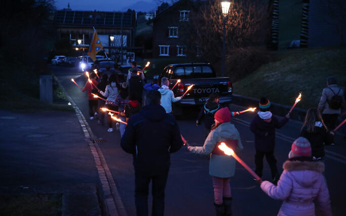 Fackel- und Lampionzug in Gamprin (08.03.2025)